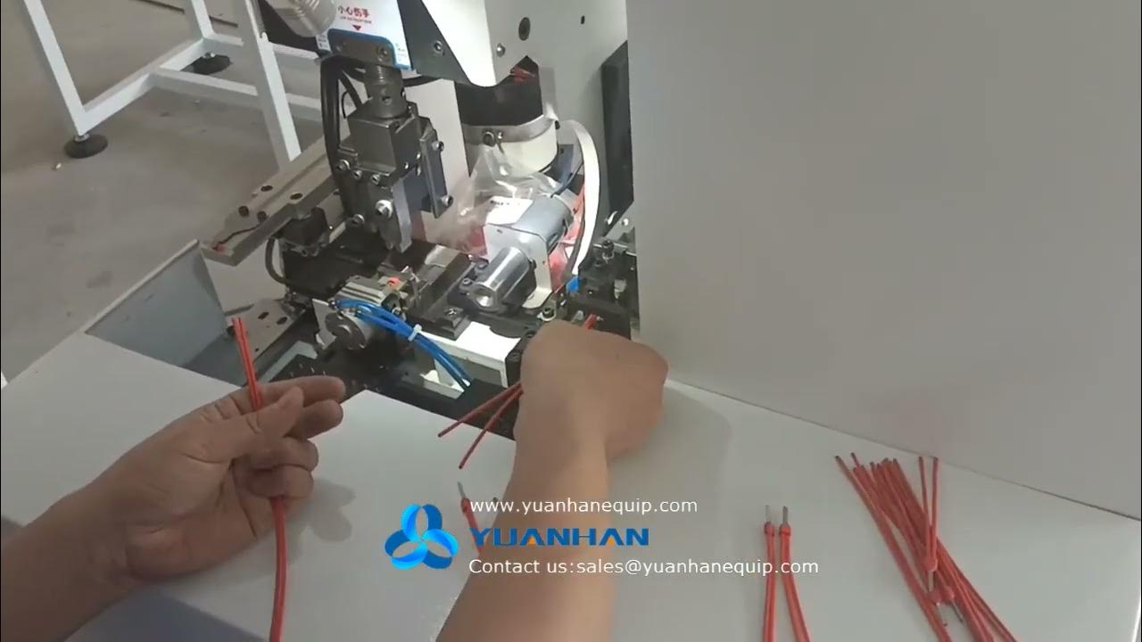 Machine to crimp two wires into one preinsulated terminal YHBRX01