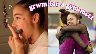 Grwm For My Last Ever Gymnastics Meet Makeup, Hair, Ect
