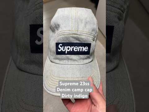 23ss Supreme Denim Camp Cap Dirty Indigo