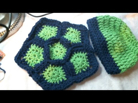 Ensemble Bébé Tortue Fait Main - Chapeau Et Coquille Au Crochet - Taille Nouveau-né - Photo