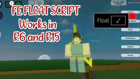 ROBLOX FE FLOAT SCRIPT using FLUXUS EXECUTOR played at Brookhaven - script link on comments