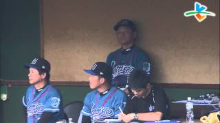 20130810 CPBL 猿VS犀牛 3上 阿福讓郭嚴文擊出雙殺打安全下莊