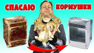 Восстановление кормушек для кроликов #rabbit #кролики #кролик #кролиководство