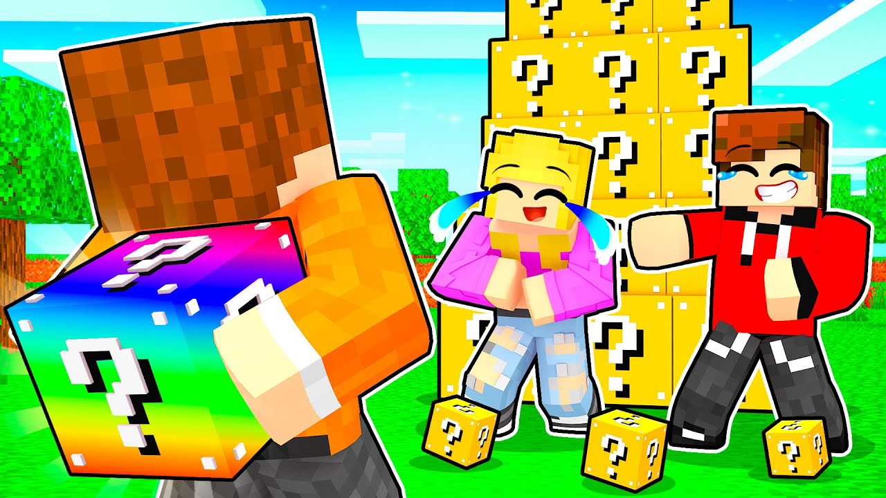 UDAJE NOOBA W LUCKY BLOCK a potem UŻYWAM NIELEGALNYCH LUCKY BLOCKÓW w Minecraft!