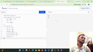 Swapping Two Number Using Pointer And Pointer Array In C
