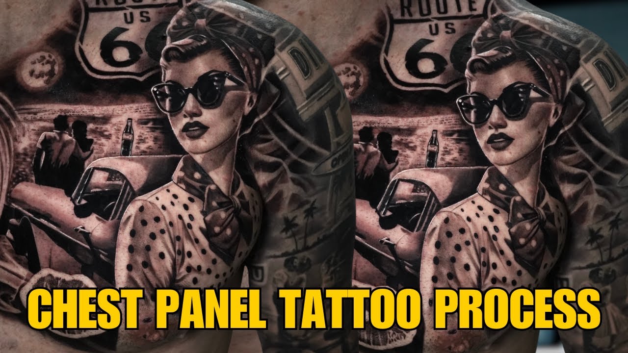 Tattooing 2 Days BACK To BACK On An Old School Diner Project!!