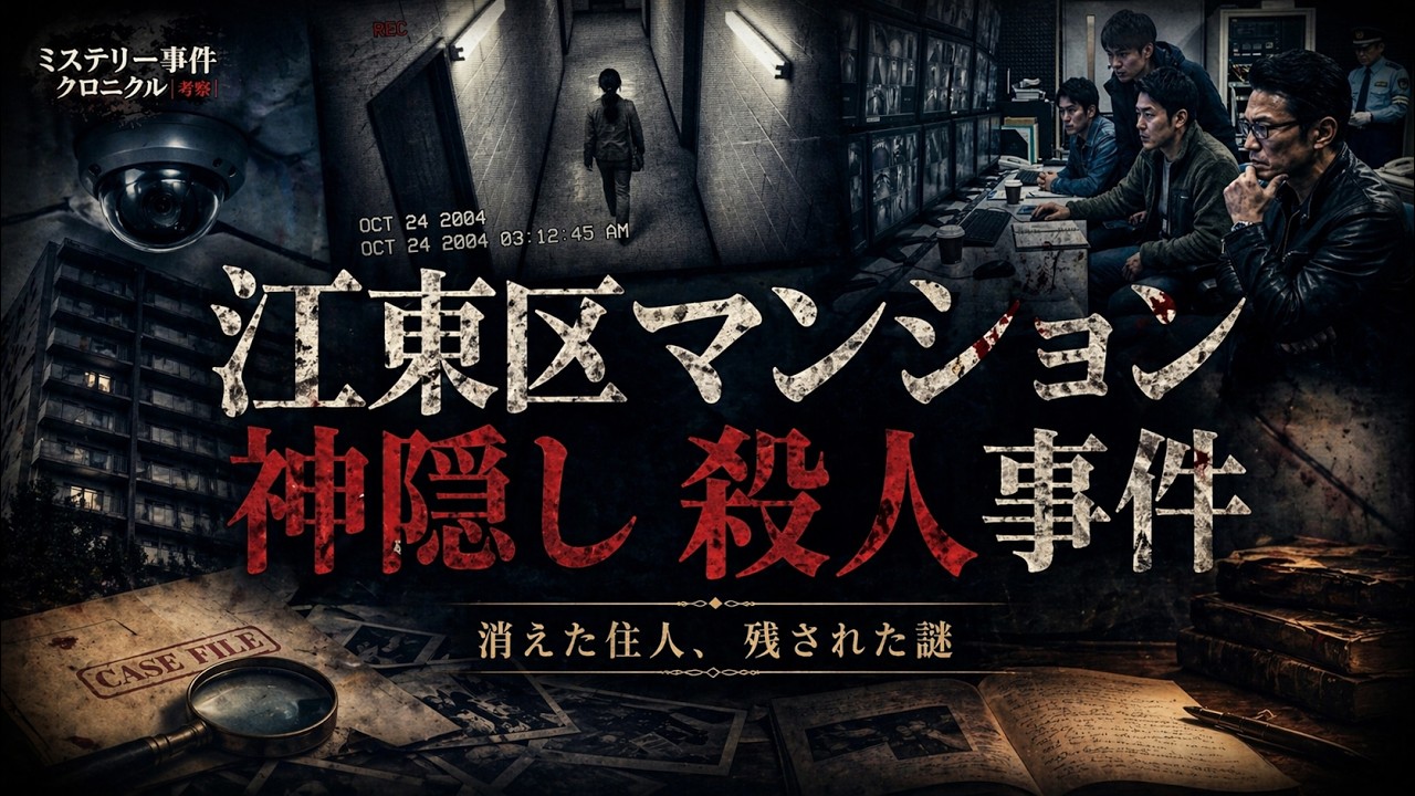 江東区マンション神隠し殺人事件｜密室から消えた女性…不可解すぎる真相とは