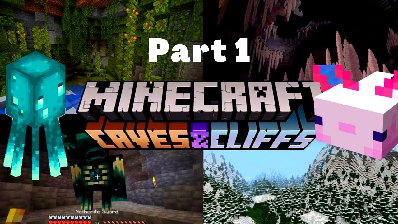 Everything In The Minecraft Caves and Cliffs Update Live - YouTube
