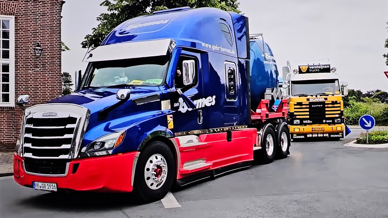 Wunderland Kalkar on wheels Truckrun 2025(🇩🇪) Emmerich - With Open pipes V8 Germany in 4K