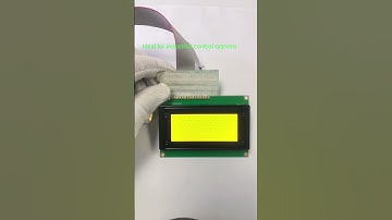 1604 dot-matrix liquid crystal module, yellow and green. #display