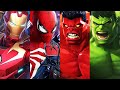 Marvel&#39;s Spider-Man &amp; Hulk vs Venom Battle! Iron Man, Captain America, Super Heroes PS5 Gameplay