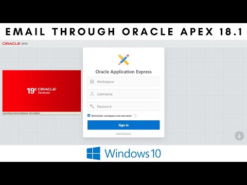 HOW TO SEND EMAIL USING ORACLE APEX