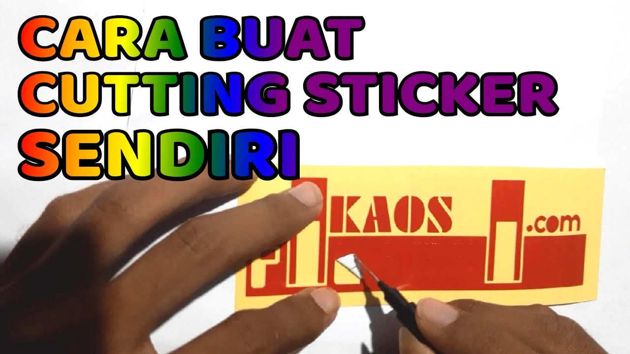  Cara  Buat  Cutting Stiker  Sendiri YouTube