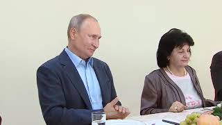Гигатлинец Омарасхаб Газимагомедов на встрече с В. Путиным