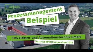 Process management example: PMS Elektro- und Automatisierungstechnik GmbH - BPMI Symposium 2023 screenshot 5