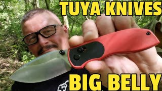 🚨 TUYA KNIVES 'BIG BELLY' Integral EDC Taschenmesser mit 154CM / Exclusiv bei writingturningflipping