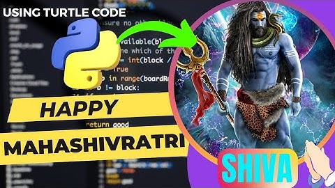 Lord Shiva Using Python Turtle Code | Python Programming Hub