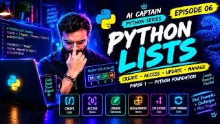 Python Lists Explained 🐍 | Indexing, Slicing & List Methods | Python for Beginners |