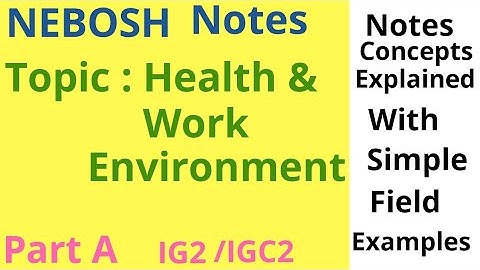 Nebosh igc 2 element 8 notes- episode 1 | Nebosh IGC | training video | Safety Forum