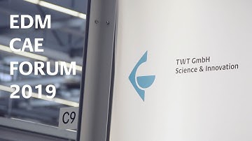 TWT at the Daimler EDM CAE Forum 2019