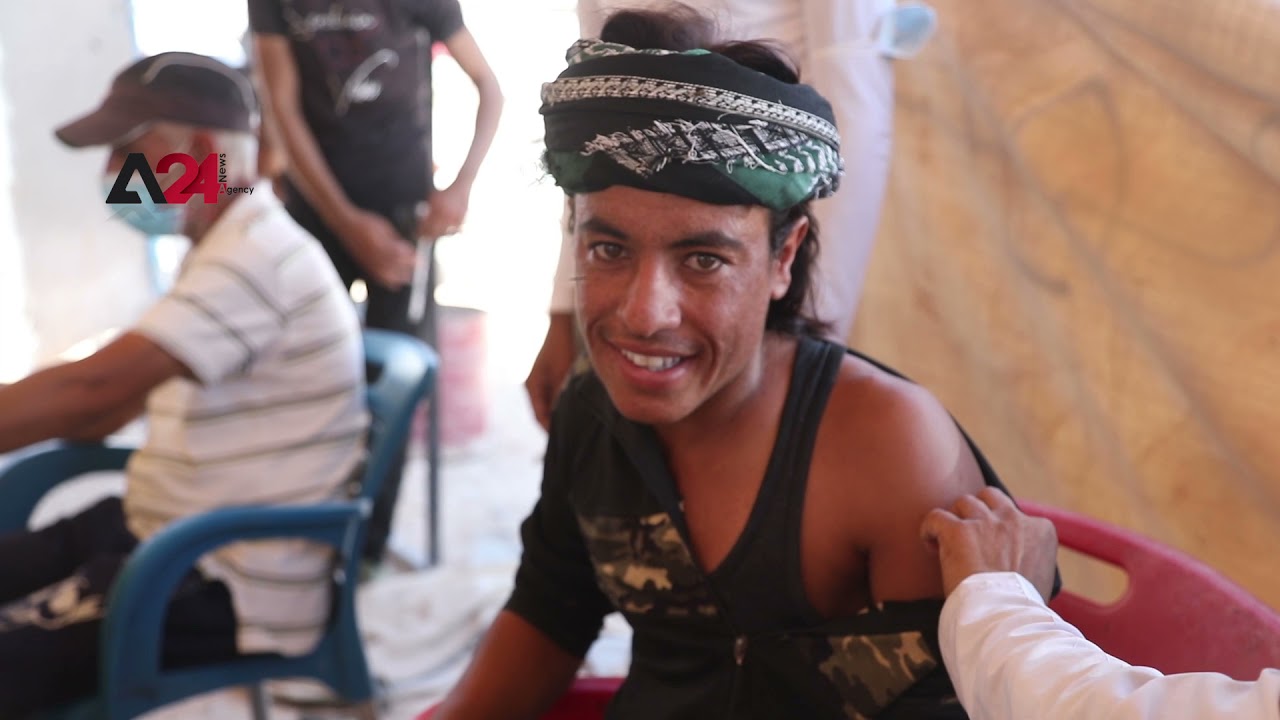 سوريا - بدء حملة لقاح ضد فيروس كورونا داخل مخيمات النازحين في شمال وشرق سوريا