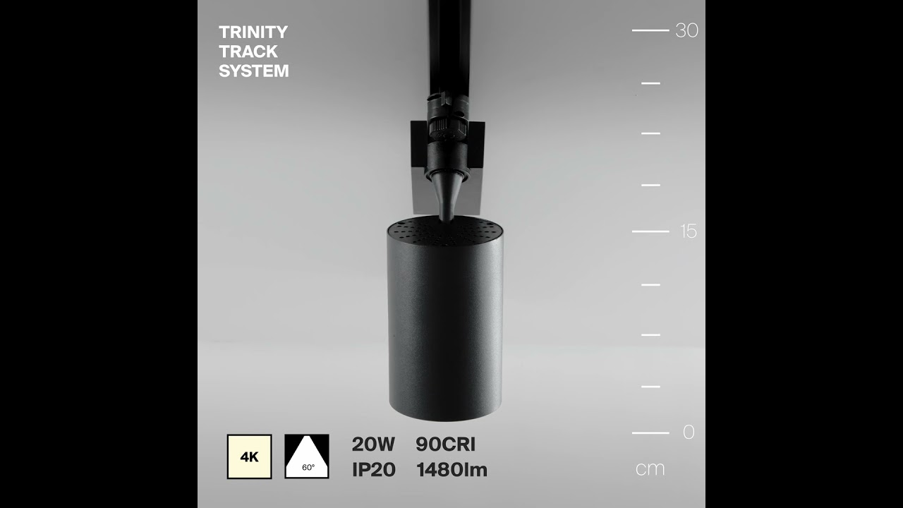 Трековый светильник Maytoni Vuoro TR029-3-20W4K-W-B