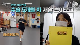 십자인대 수술 5개월 차의 무릎 상태 (feat.운동 루틴)  | 재활브이로그🏥 | 엄다의 재활일기 Ep.3