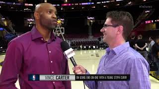 Vince Carter talks about young Steph Curry.
