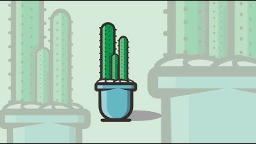 drawing simple cartoon using corel draw x7 | cactus