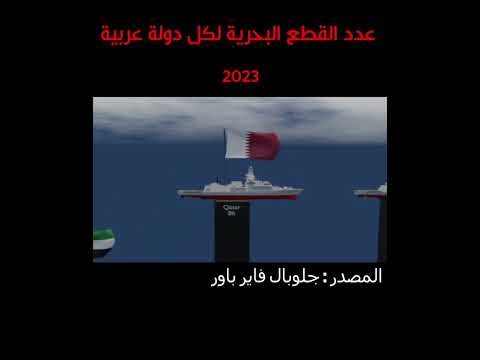 عدد القطع البحرية لكل دولة عربية