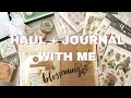 Journal Supplies Haul + Junk Journal With Me (real time!)