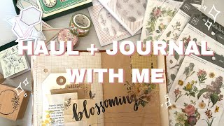 Journal Supplies Haul + Junk Journal With Me (real time!)