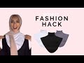 Hijab fashion hack faux collars shorts shorts