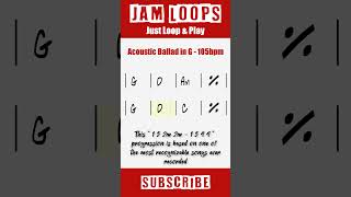 Jam Loops - Acoustic Ballad in G - 105bpm - Just Loop and  Play