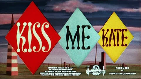 Kiss Me Kate 1953 title sequence