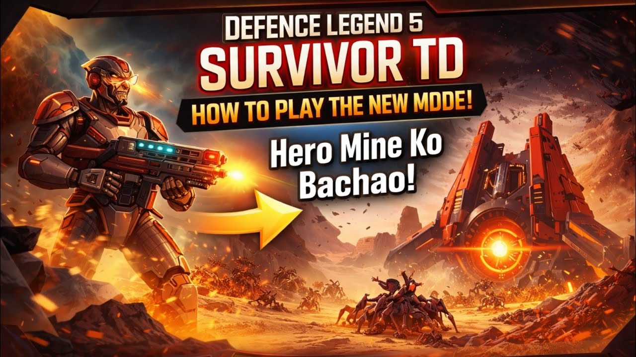 Defence legend 5: Survivor TD|How to play the New Mode| Gameplay 🔥