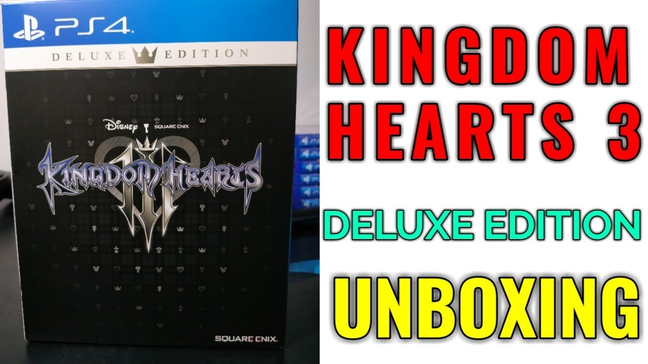 Kingdom Hearts 3 Deluxe Edition Ps4 Unboxing Youtube
