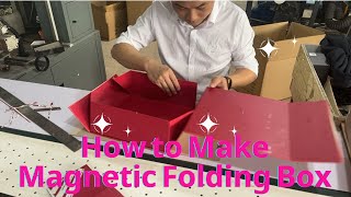 Foldable Box Sample : How to Make Magnetic Folding Box by CCY Promotion 4,795 views 6 months ago 3 minutes, 30 seconds