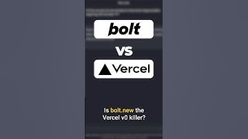 Is Bolt.new the Vercel v0 Killer? #vercel #nocode #aicoding