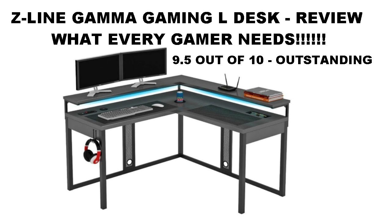 Z Line Gamma Gaming L Desk Review Youtube