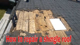 Roof Repair : Repairing a damaged shingles , the best way!!