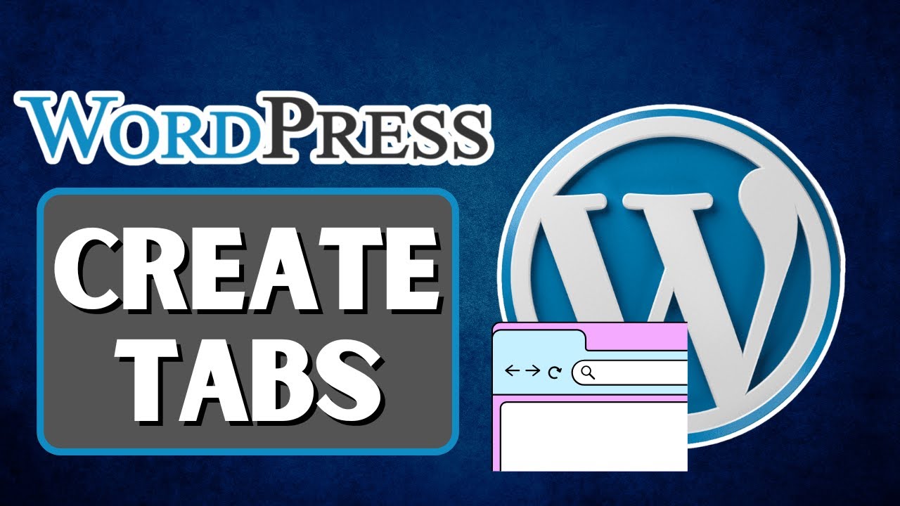 How to Create Tabs in WordPress Without Plugin (2025 Guide) - YouTube