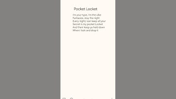 Thumbnail of Pocket Locket by Alaina castillo #music #song #lyrics