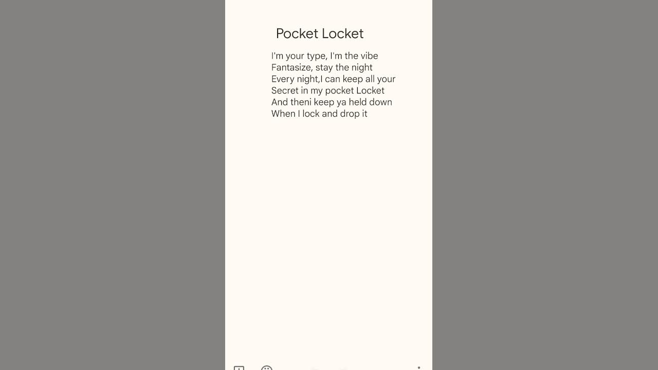 Pocket Locket by Alaina castillo #music #song #lyrics Pocket Locket by Alaina castillo #music #song #lyrics