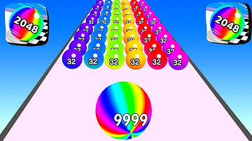 Ball Run 2048 - All Levels Gameplay Android,ios game Mobile Game Max Level New Update (Levels 21-22)