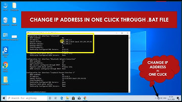 How To Change IP Address With One Click ".BAT File" | Rahul
