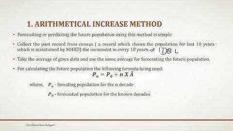 15CE32T Unit 1 methods of population forecasting