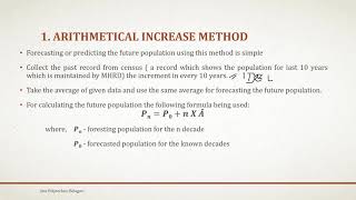 15CE32T Unit 1 methods of population forecasting