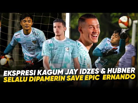 Dibuat Melongo Berkali² !! Reaksi Jay Idzes &amp; Hubner Lihat Reflek Ernando di TC Vietnam vs Indonesia