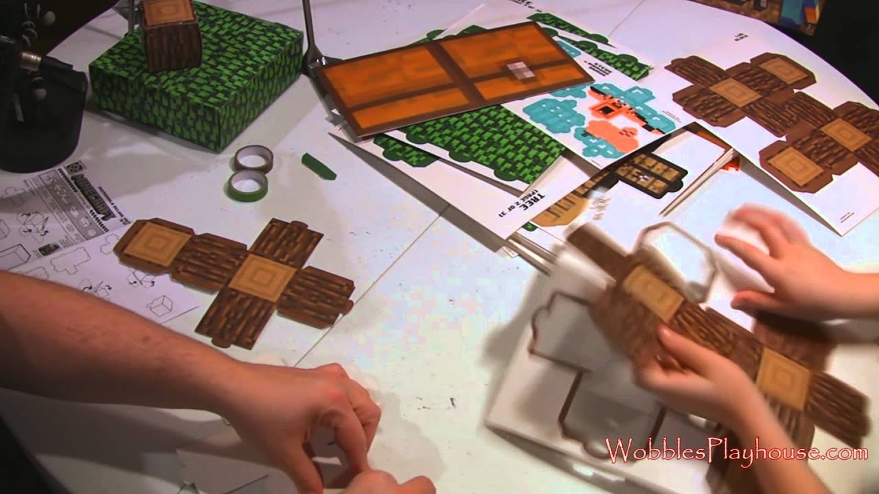 MINECRAFT Papercraft Overworld Deluxe Set - Unboxing & Review